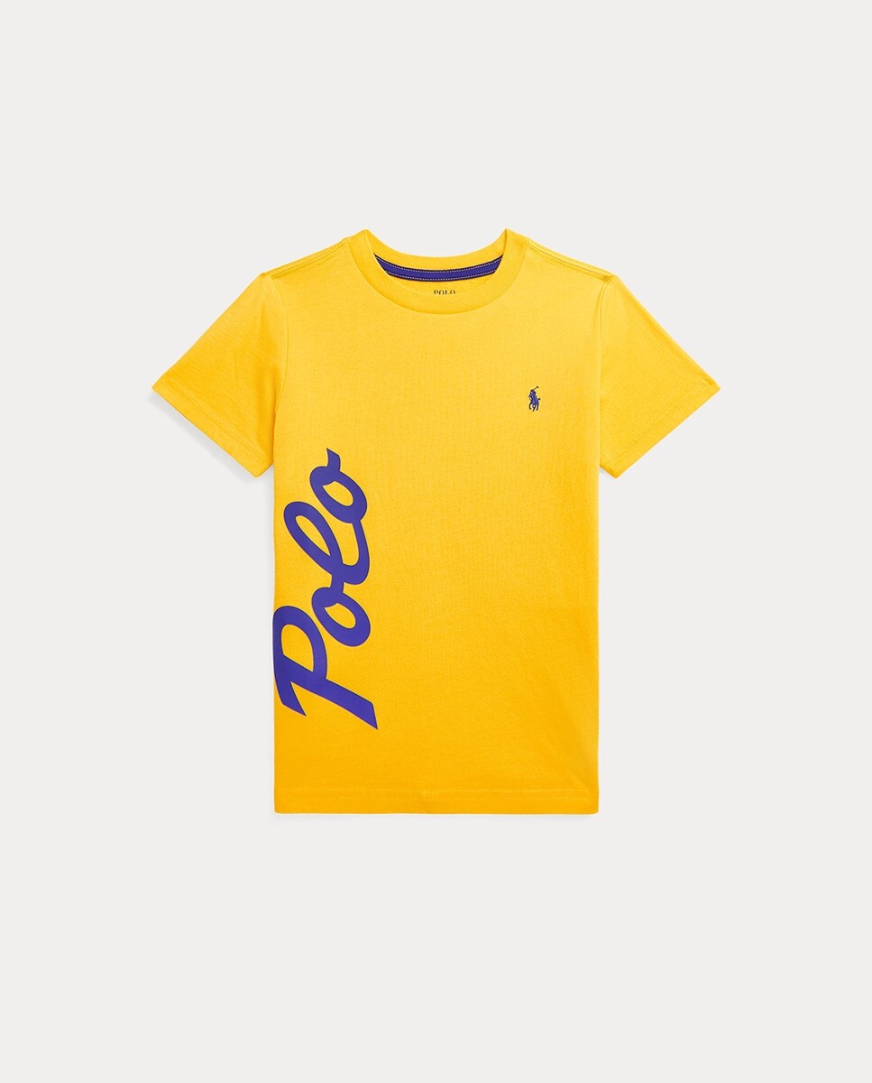 

Желтая футболка для мальчика с надписью POLO сбоку Polo Ralph Lauren, желтый