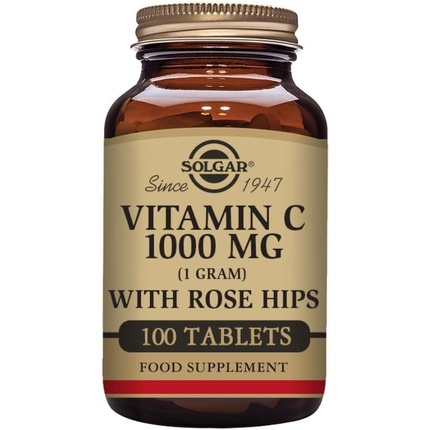 Витамин С 1000 мг с таблетками из шиповника - Поддержка иммунной системы - От усталости и усталости 