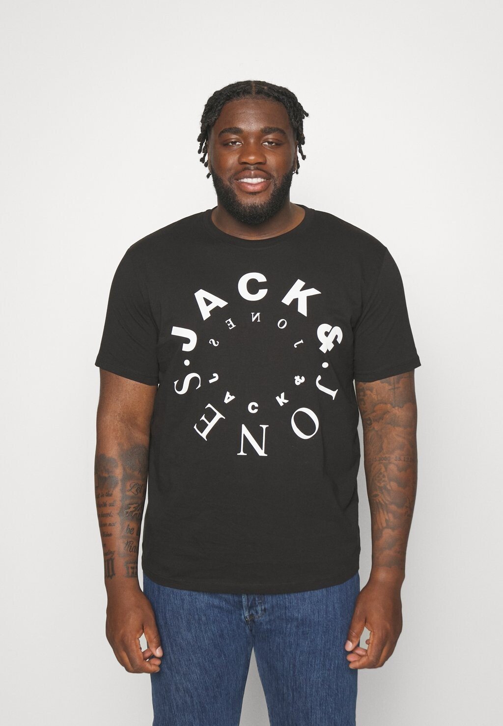 

Футболка с принтом JJWARRIOR TEE CREW NECK Jack & Jones, черный
