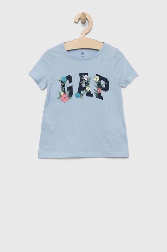 

Детская хлопковая футболка GAP, синий