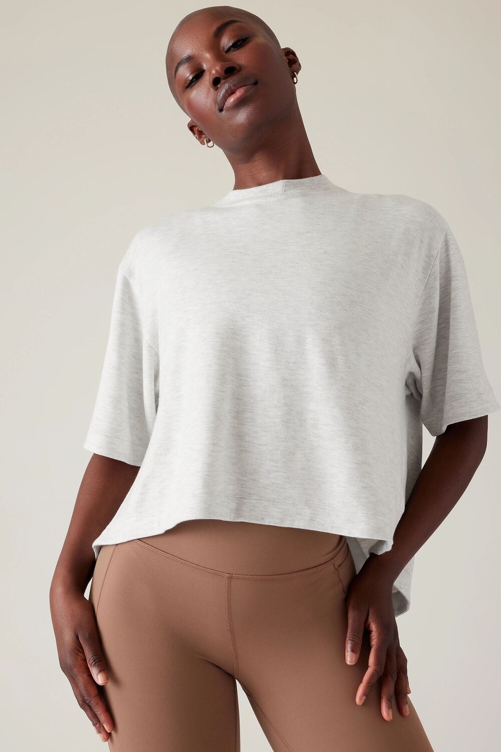 

Толстовка Bliss с круглым вырезом Athleta, серый