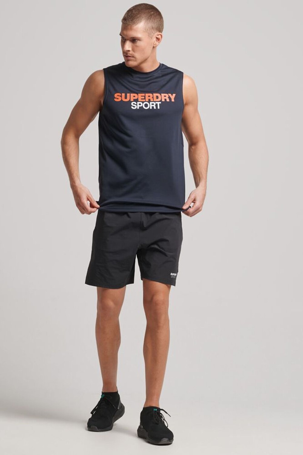 

Спортивный топ без рукавов Active Superdry, синий