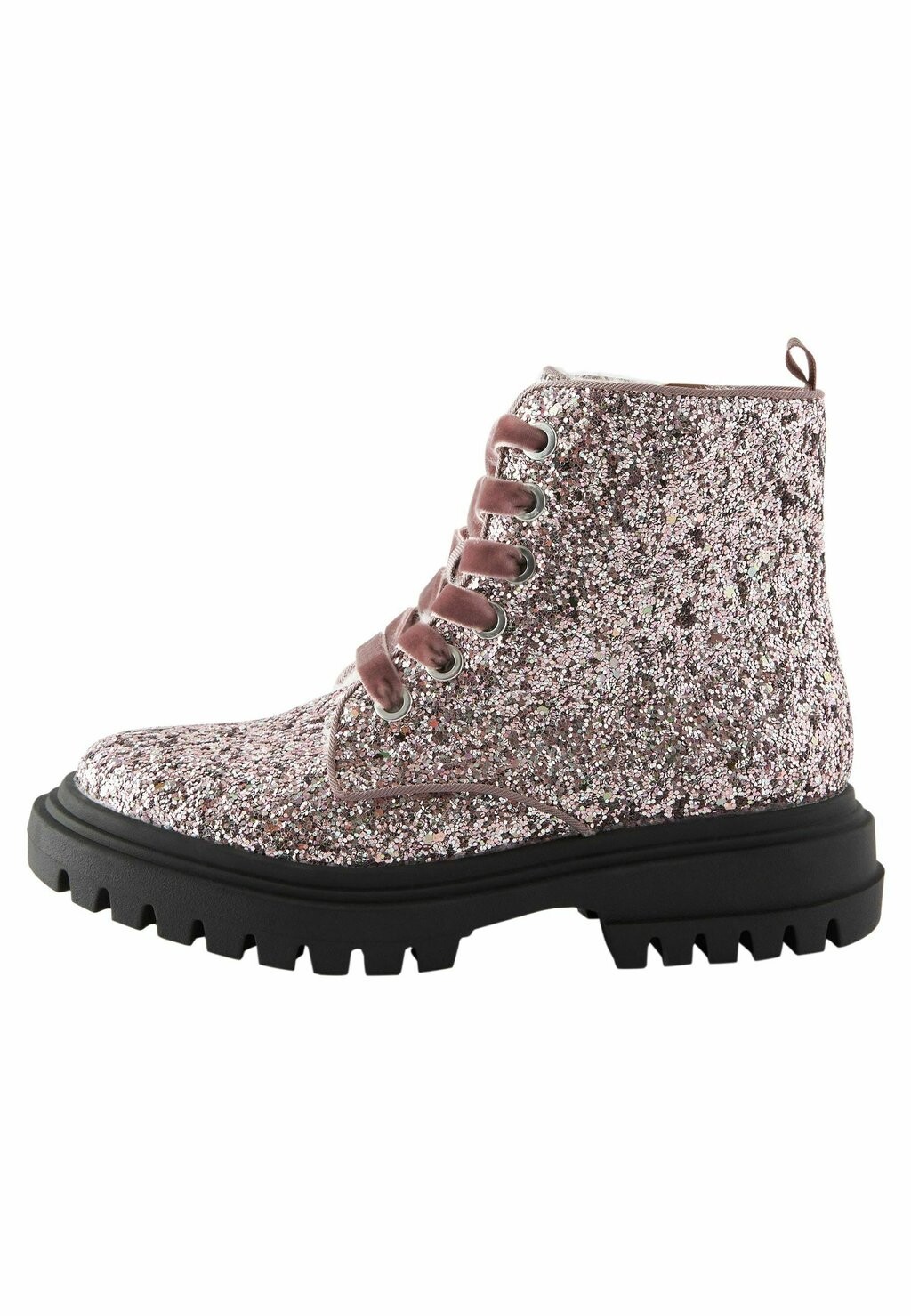 

Ботильоны на шнуровке Glitter Chunky Warm Lined Next, розовый