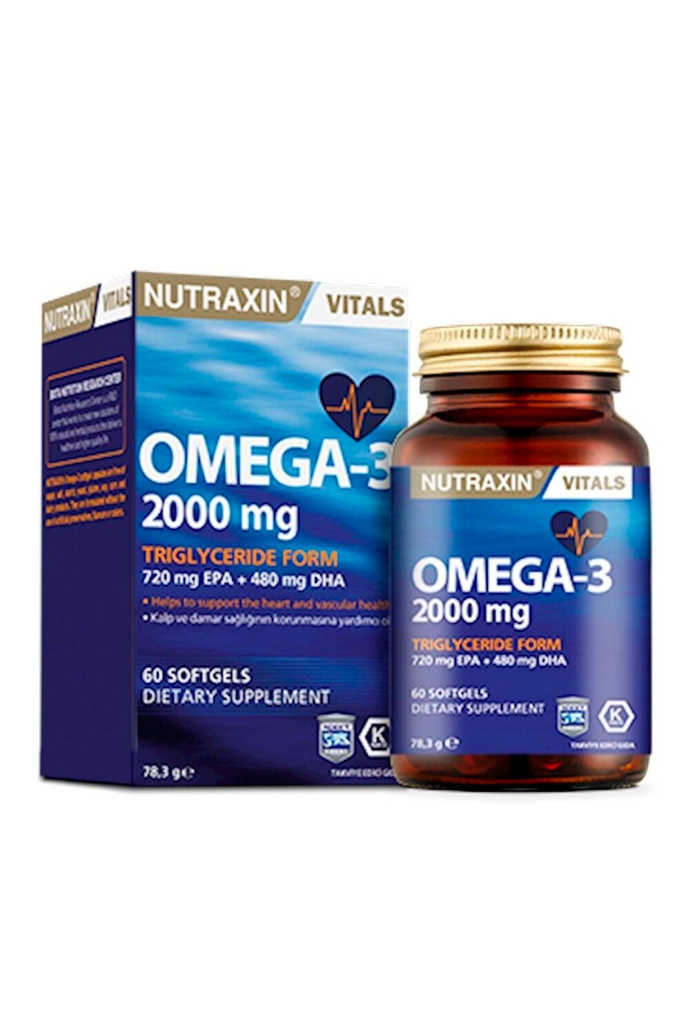 

Nutraxin Vitals Omega-3 2000 мг 60 таблеток