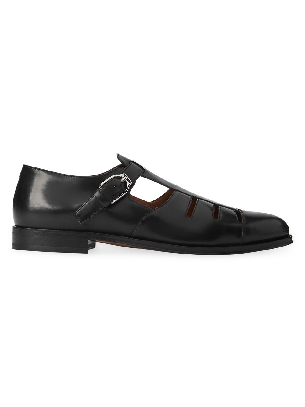 

Кожаные сандалии рыбака Ralph Lauren Purple Label, черный