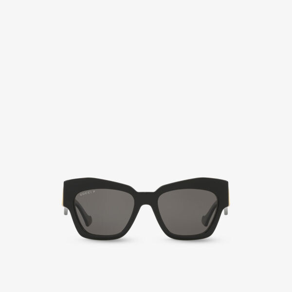

Gc002123 gg1422s солнцезащитные очки из ацетата в оправе «кошачий глаз» Gucci, черный