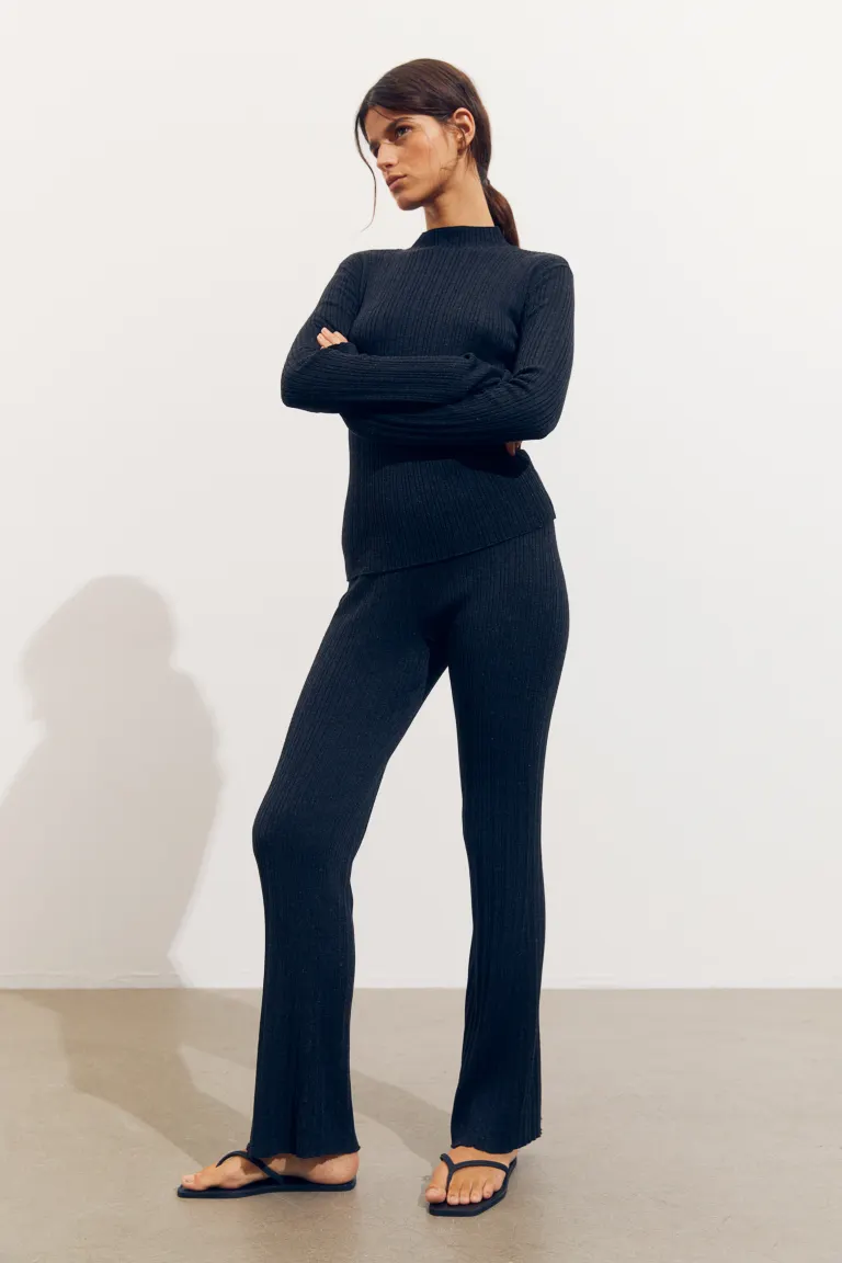 

Блузка из эластичного трикотажа H&M, серый