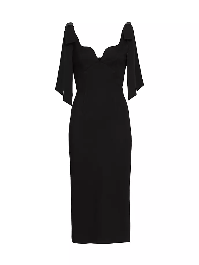 

Платье миди Influential с завязками на плечах Elliatt, черный