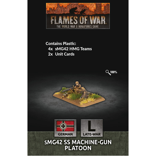 Фигурки Flames Of War: Smg42 Ss Machine-Gun Platoon (X4 Plastic) фигурки flames of war stug late assault gun platoon x5 plastic