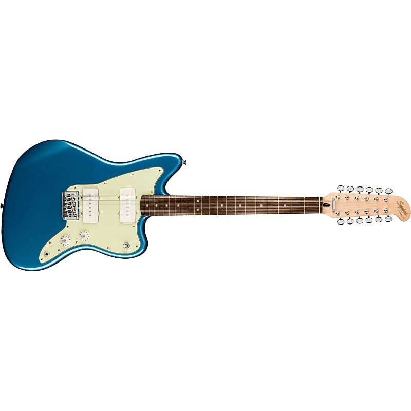 Электрогитара Squier Paranormal Jazzmaster XII 12-String Guitar, Lake Placid Blue squier 40th ann jazzmaster lrl lake placid blue электрогитара цвет голубой