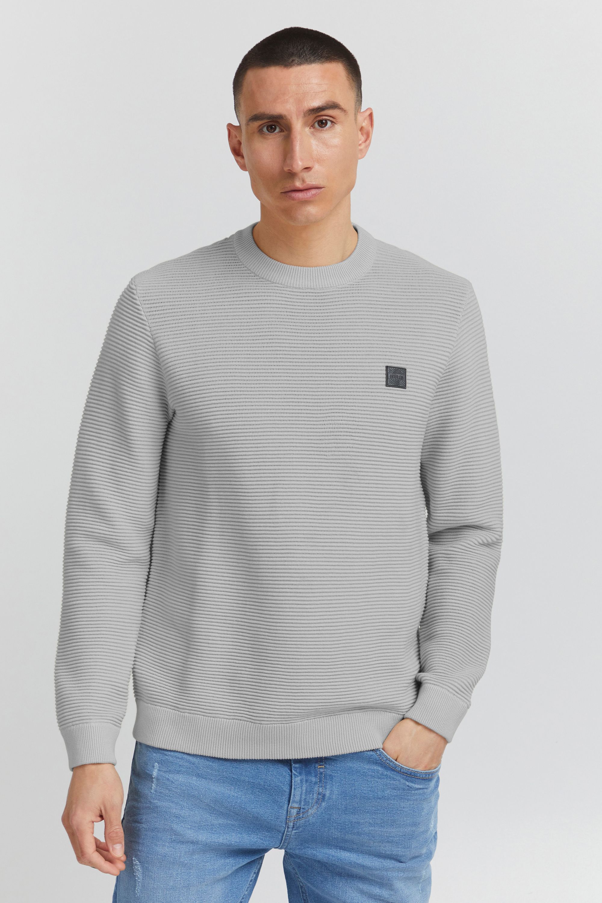 Пуловер !SOLID Strick SDValencia knit 21106094, серый