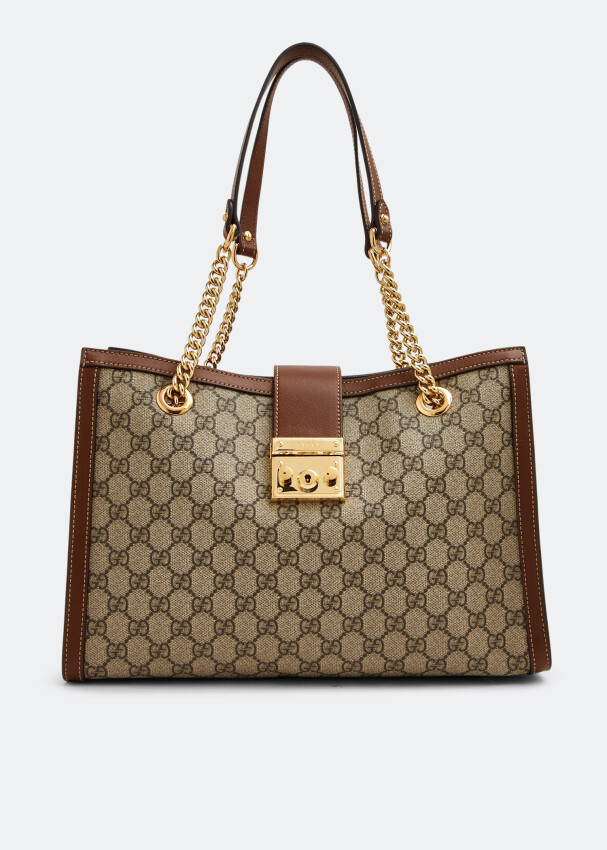 Сумка через плечо Gucci GG Padlock Medium, бежевый сумка gucci padlock mini shoulder bag бежевый