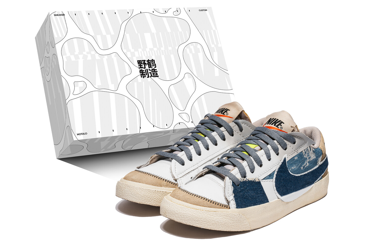 

Кроссовки Nike Blazer Skateboarding Shoes Men Low-top Brown, цвет Coffee