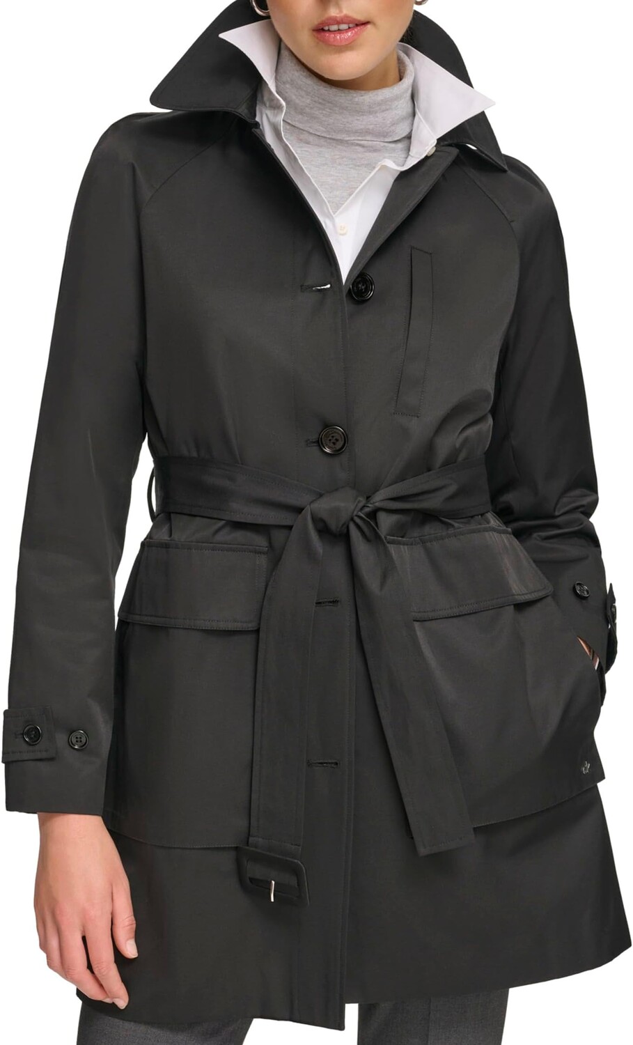 

Куртка Belted Rain Jacket Calvin Klein, черный