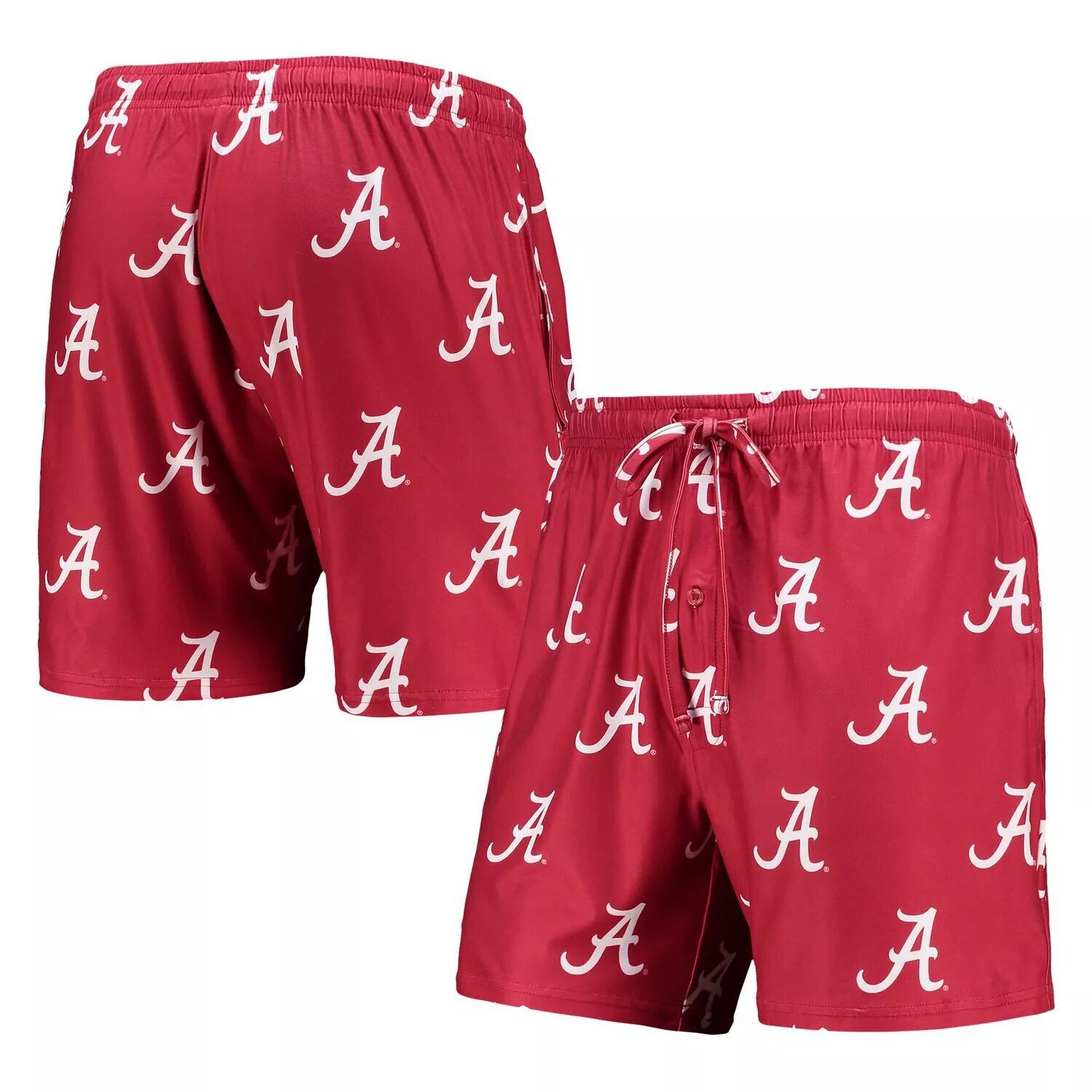 

Мужские шорты Concepts Sport Crimson Alabama Crimson Tide с флагманским джемом со сплошным принтом