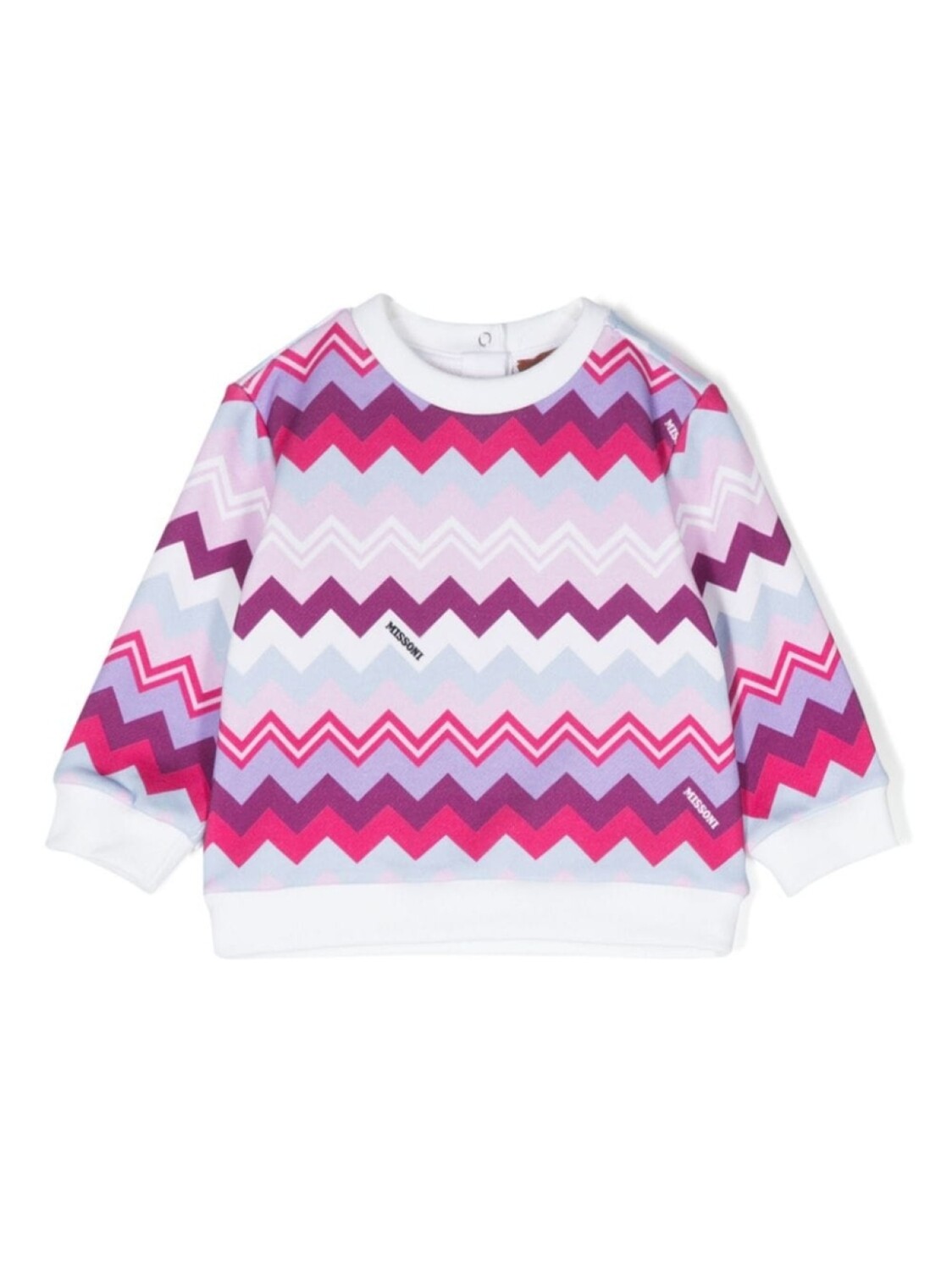 

Missoni Kids толстовка с узором зигзаг, белый