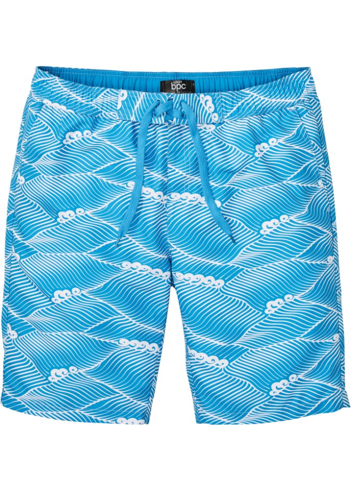 Пляжные шорты стандартного кроя из переработанного полиэстера Bpc Bonprix Collection, синий пляжные шорты из переработанного полиэстера bpc bonprix collection синий