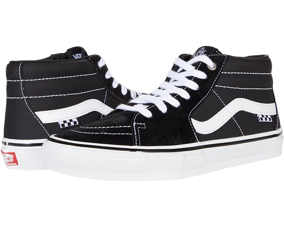 

Кроссовки Vans Skate Grosso Mid, цвет Black/White/Emo Leather