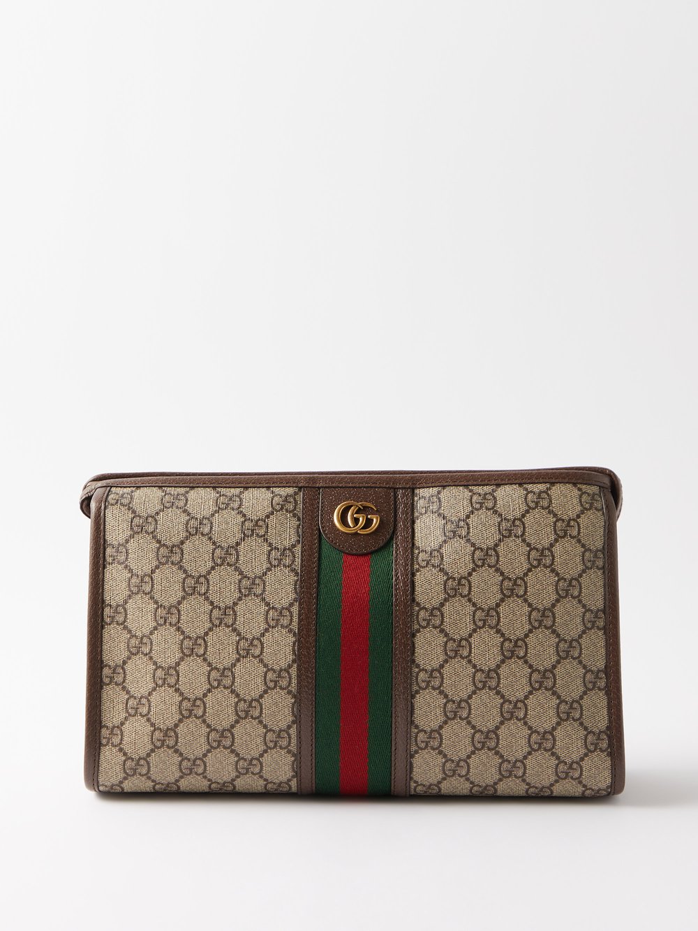 

Сумка из холста с покрытием и логотипом gg Gucci, коричневый