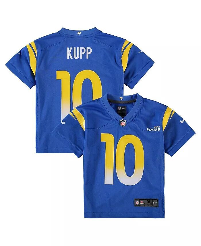 

Джерси Cooper Kupp Royal Los Angeles Rams для мальчиков и девочек дошкольного возраста Nike, синий