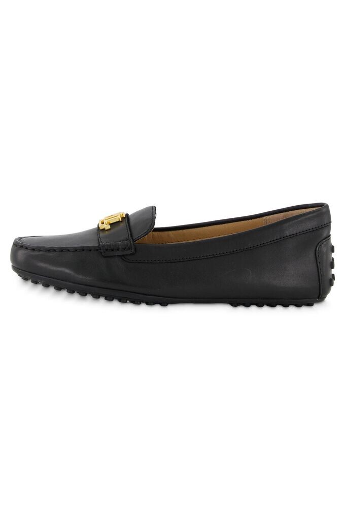 

Лоферы из полированной кожи Lauren Ralph Lauren, черный