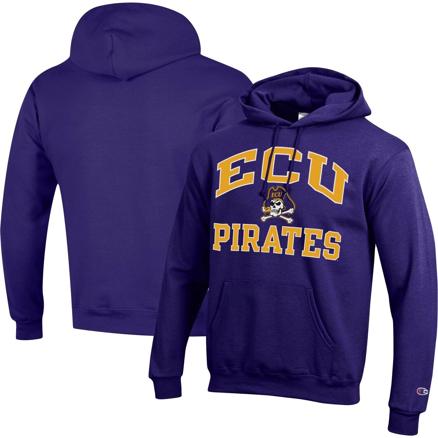 

Мужской пуловер с капюшоном Champion Purple ECU Pirates High Motor