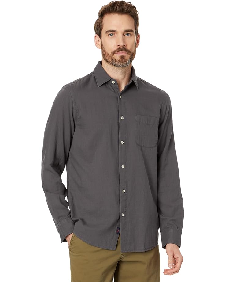 Рубашка Faherty Sunwashed Chambray, цвет Washed Charcoal