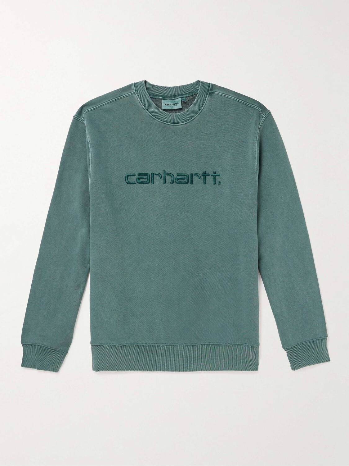 

Толстовка Duster из хлопкового джерси с вышитым логотипом CARHARTT WIP, зеленый