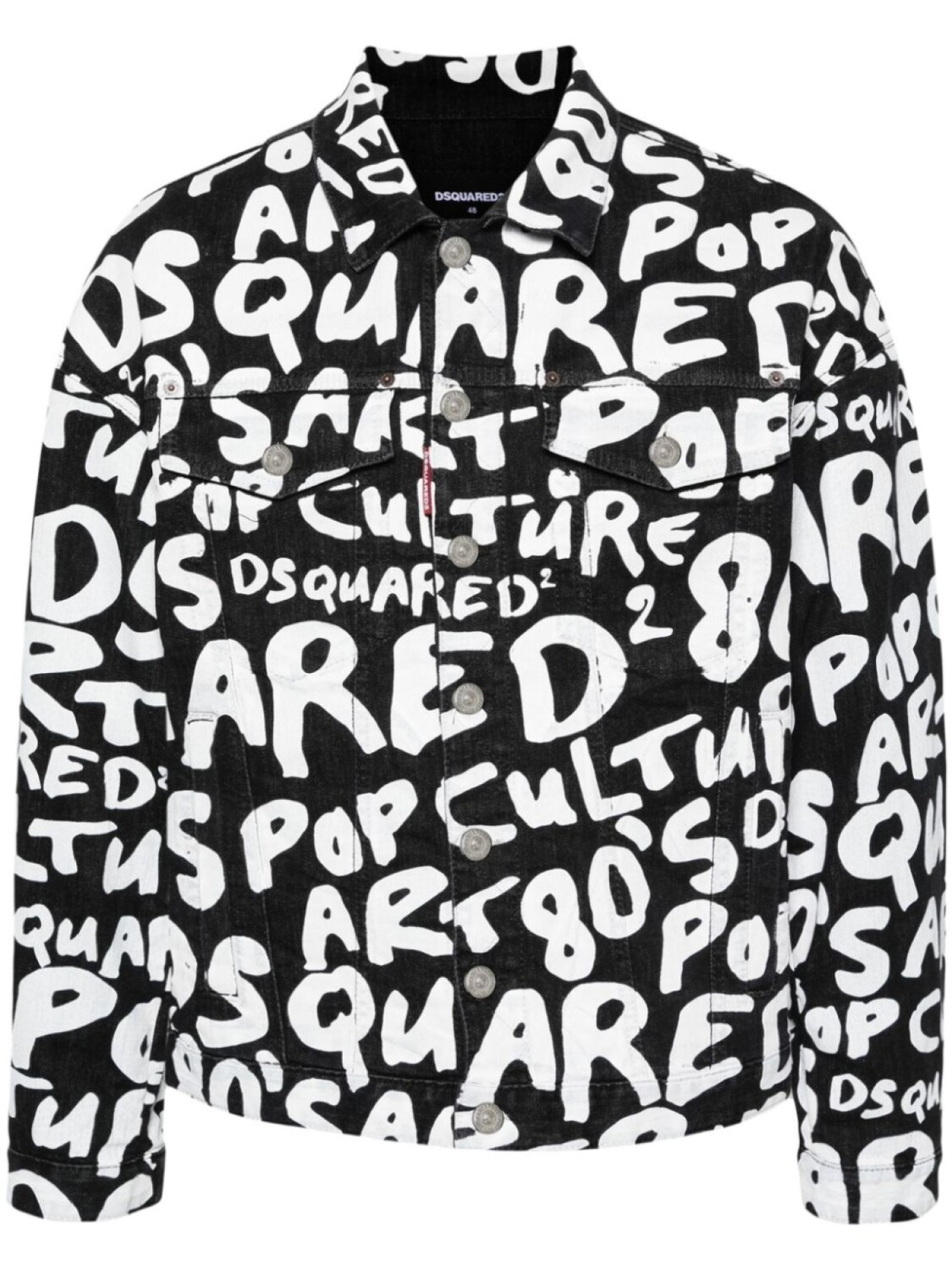 

Dsquared2 джинсовая куртка D2 Pop 80'S, черный