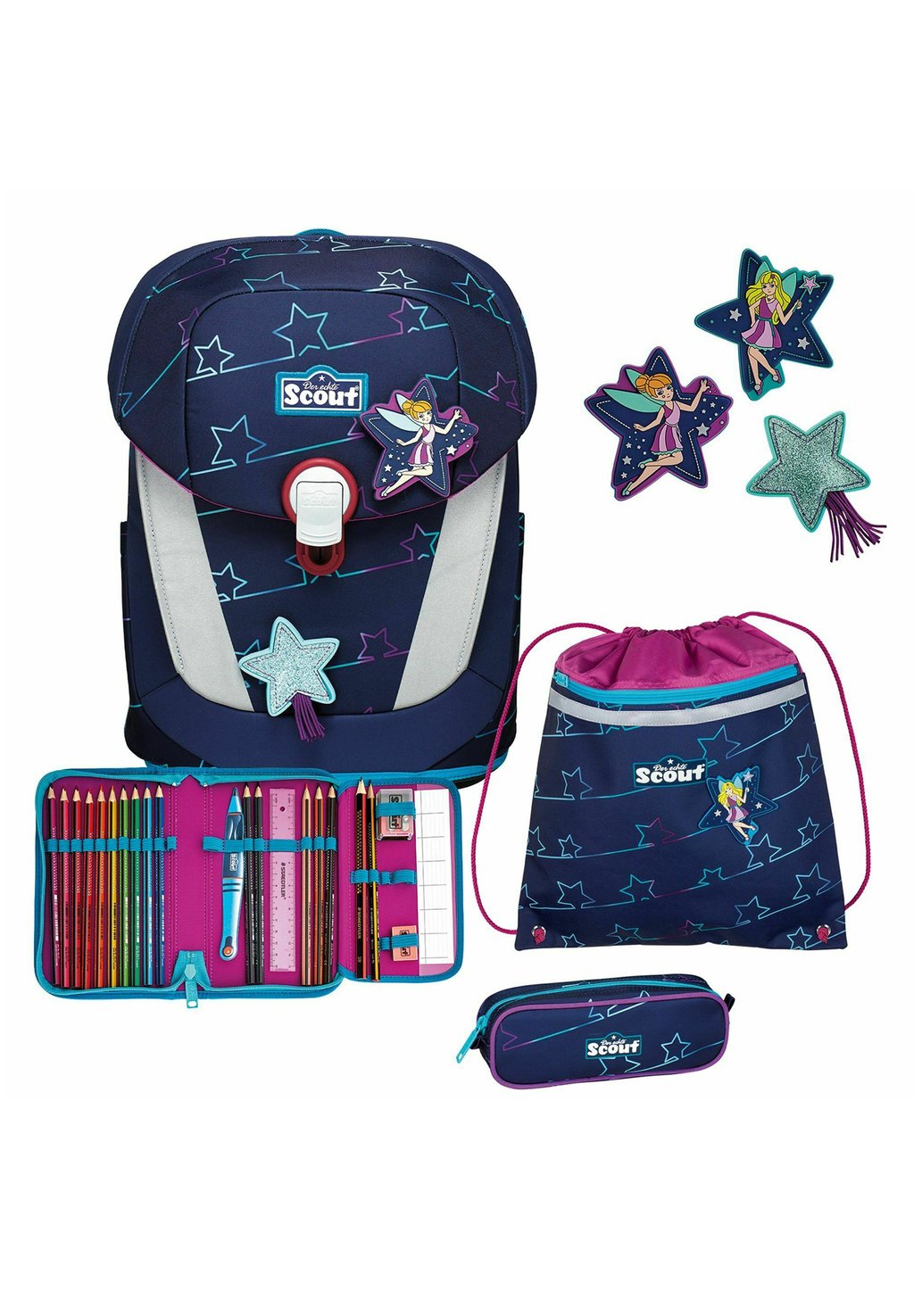 Комплект рюкзака Sunny Ii Lightweight Set 4Tlg Scout, цвет blue star