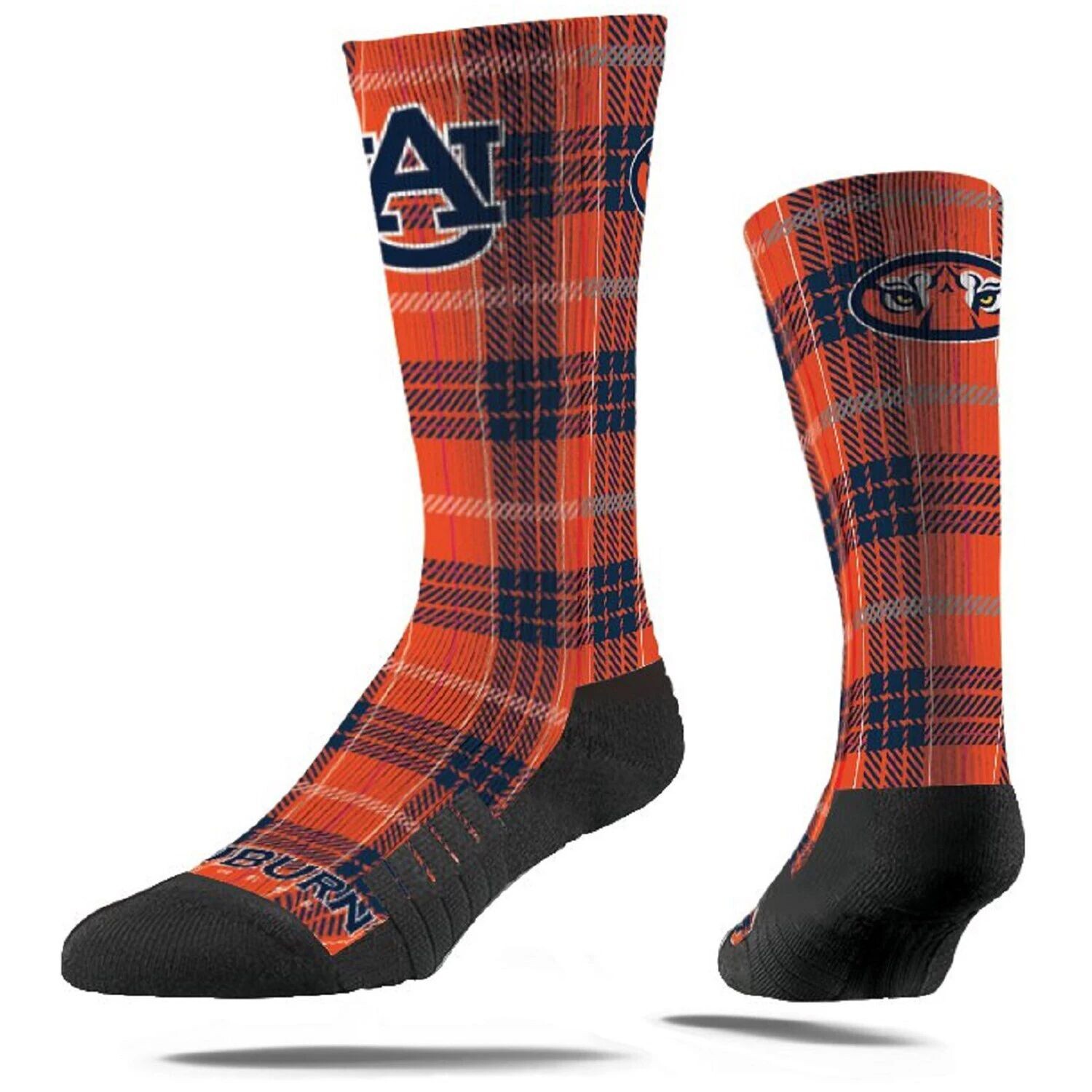

Мужские носки премиум-класса в клетку Strideline Auburn Tigers Collegiate Crew
