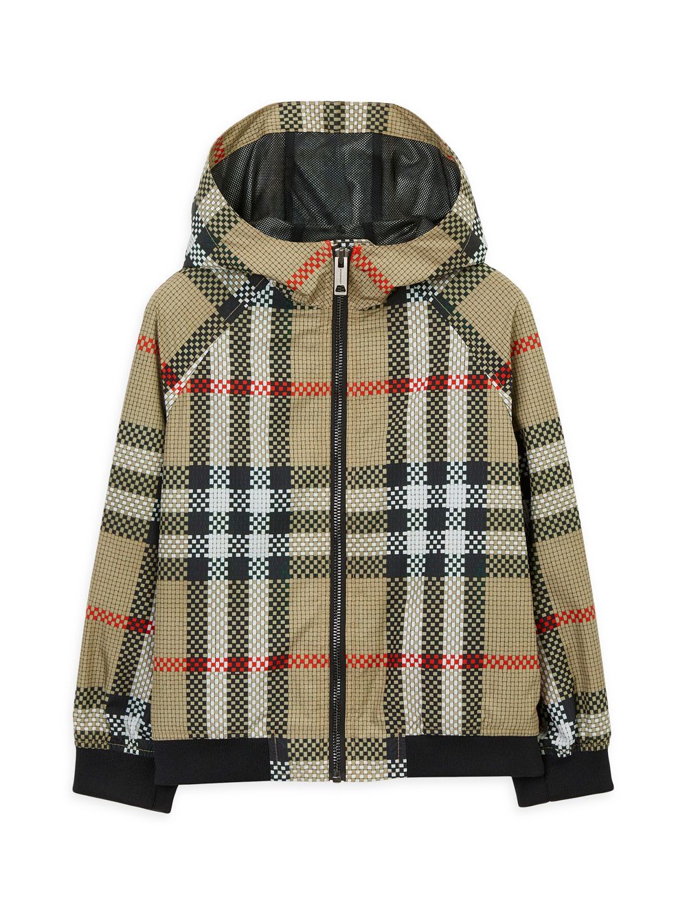 

Куртка Little Boy's & Boy's Troy в клетку на молнии Burberry