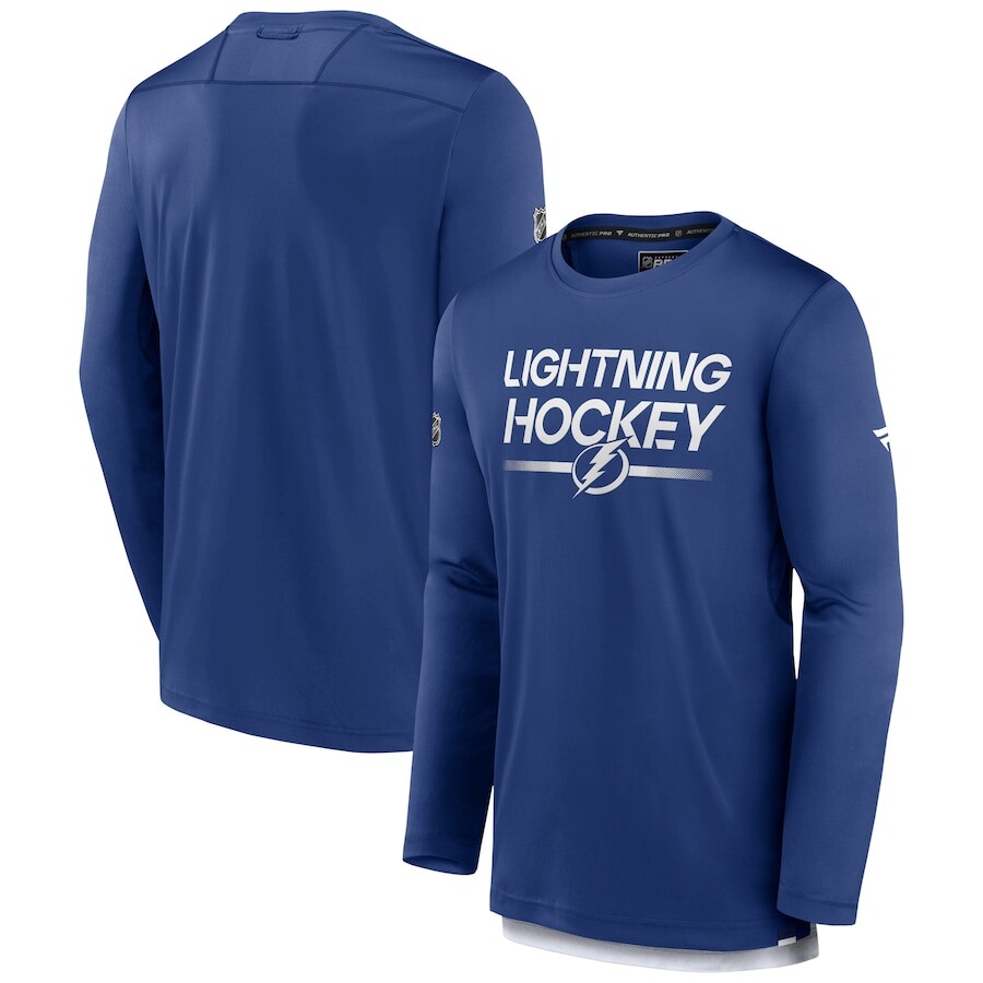 

Футболка с длинным рукавом Fanatics Branded Tampa Bay Lightning, синий