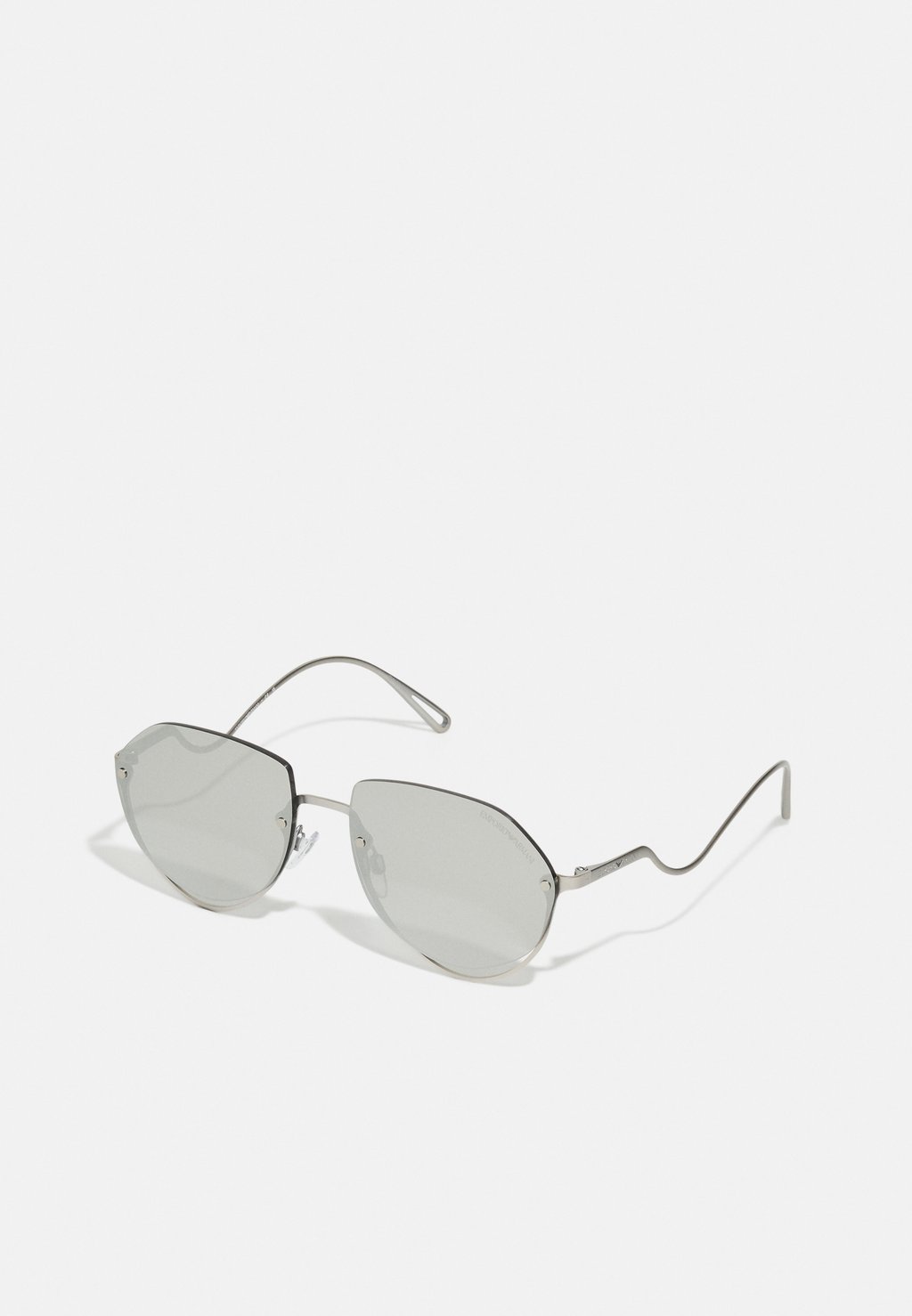 

Солнцезащитные очки Emporio Armani, цвет matte silver-coloured/light grey