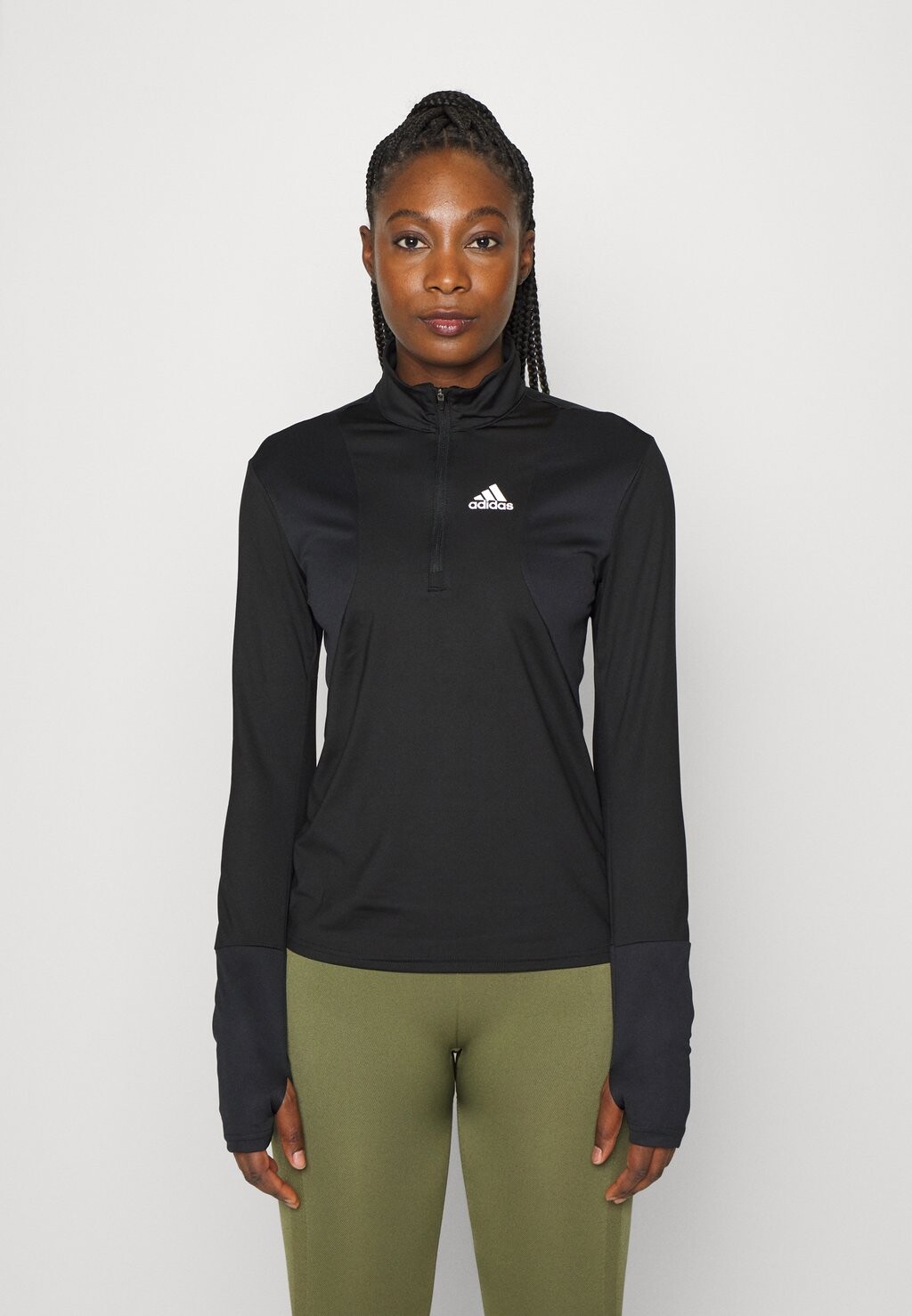 

Спортивная футболка ZIP adidas Performance, цвет black