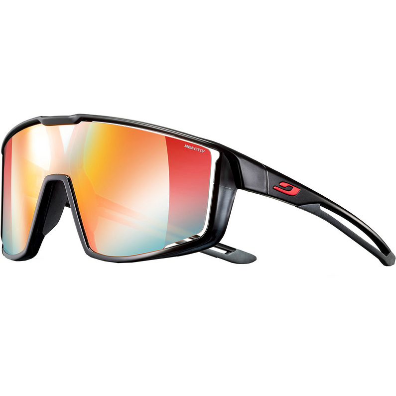Спортивные очки Fury Reactiv Performance 1-3 Julbo, черный новинка зимние сферические магнитные лыжные очки для спорта на открытом воздухе незапотевающие мужские очки для альпинизма двойная доска
