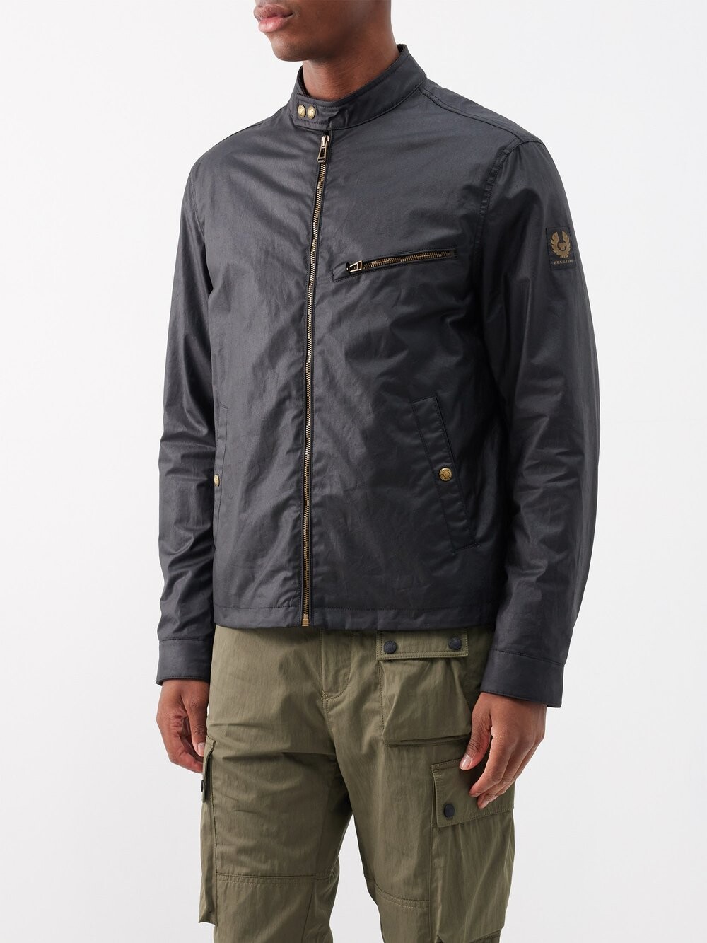 

Куртка walkham из вощеного хлопка Belstaff, черный