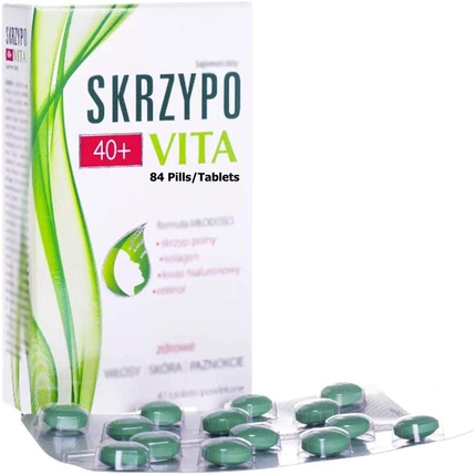 Skrzypovita 40+ Биотиновый комплекс 84 таблетки - Сделано в Польше, Polpharma