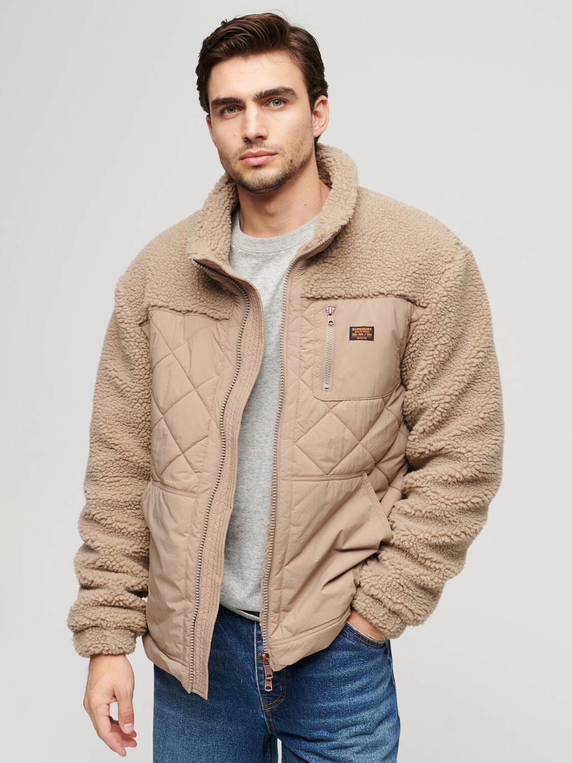 

Гибридная куртка Sherpa Workwear Superdry, гриб