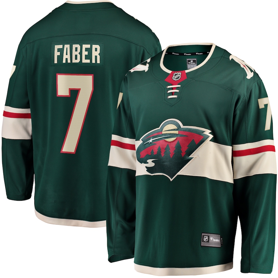 

Джерси Fanatics Branded Minnesota Wild, зеленый