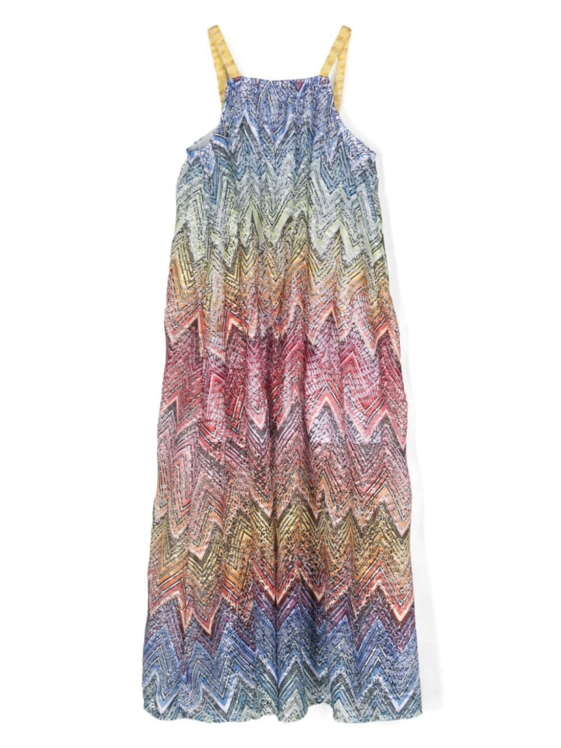 

Missoni Kids платье с пайетками и узором зигзаг, синий