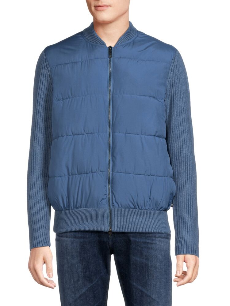 

Пуховик Spores Mixed Media Ted Baker London, цвет Mid Blue