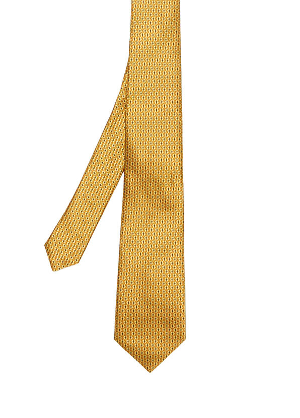 

Желтый шелковый галстук с узором Canali