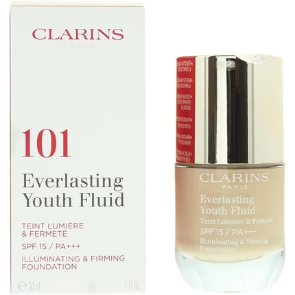 

Clarins Everlasting Youth Fluid 101 Льняная тональная основа 30 мл