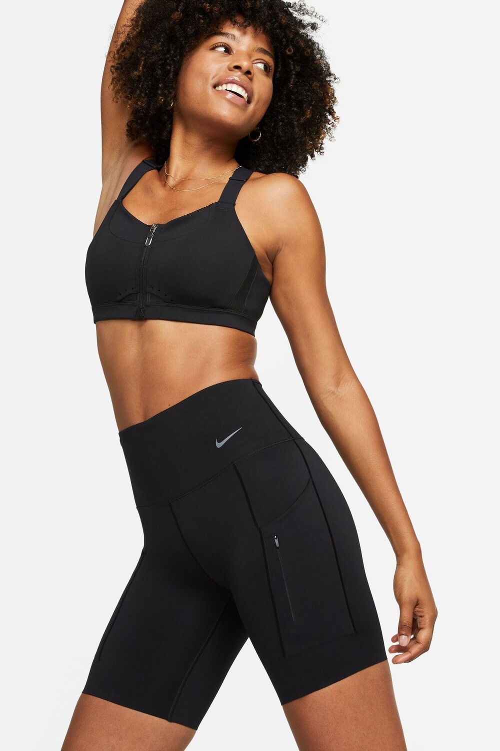 

Велосипедные шорты Premium Go с завышенной талией Nike, черный