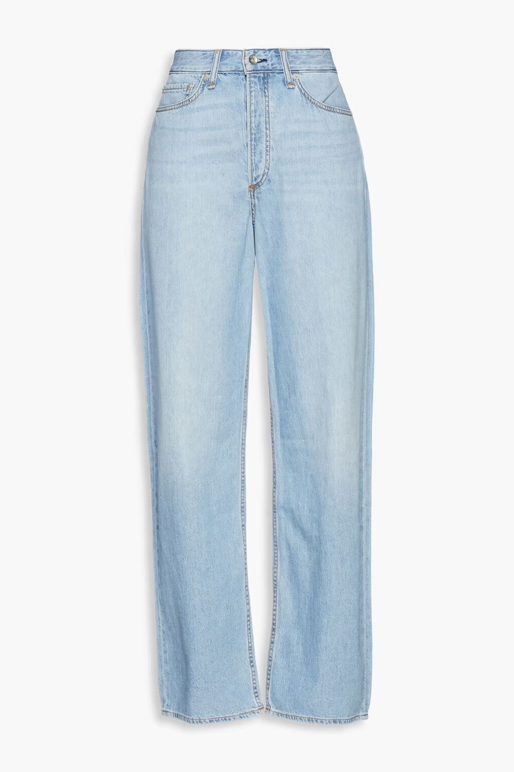 

Джинсы широкого кроя с завышенной талией Logan Rag & Bone, легкий деним