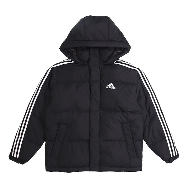 Пуховик adidas 3ST Puff Down Outdoor protection against cold Stay Warm hooded down Jacket Black, черный