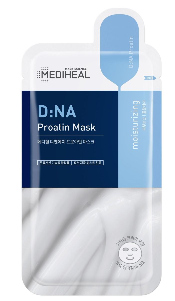 Mediheal Proatin D:NA тканевая маска для лица, 1 шт. mediheal p ep proatin whitening отбеливающая и осветляющая маска для лица 25мл