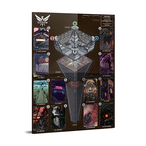 игровой коврик vulcania rpg map pack Книга Mutant Year Zero Rpg – Elysium Map Pack