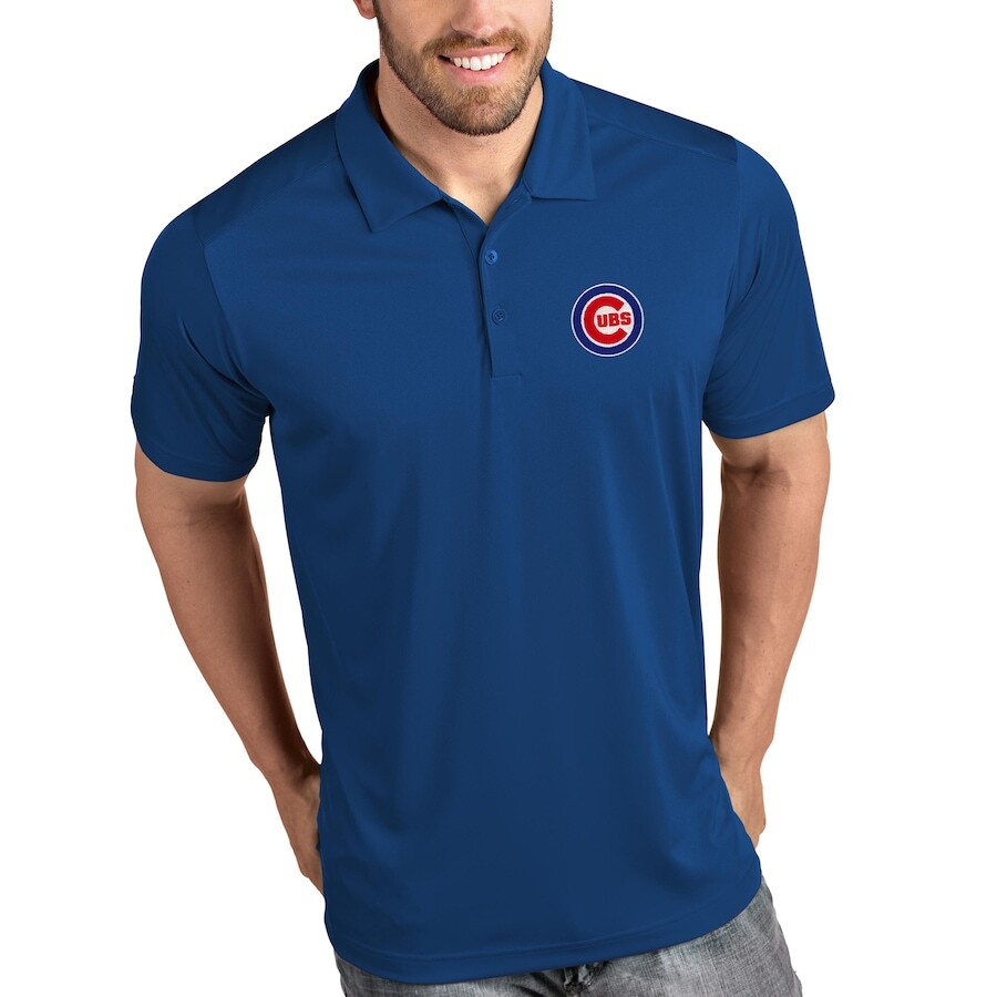 

Поло с коротким рукавом Antigua Chicago Cubs, роял